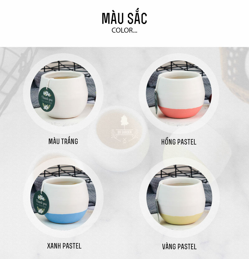 Chậu Gốm Sứ Koshi - 9X GARDEN