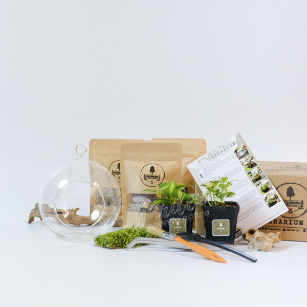 DIY.M010 - DIY Terrarium Kit - Tự làm tiểu cảnh trang trí - 9X Garden