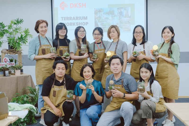 Nhật Ký Terrarium Workshop | 9X GARDEN x DKSH Finance Team Terrarium Workshop - 9X GARDEN x DKSH Finance team